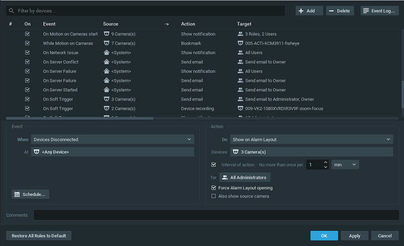 Configuring Event Rules - 1