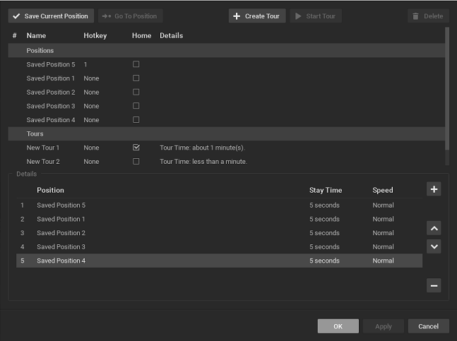 Setting Up PTZ Tours - 2